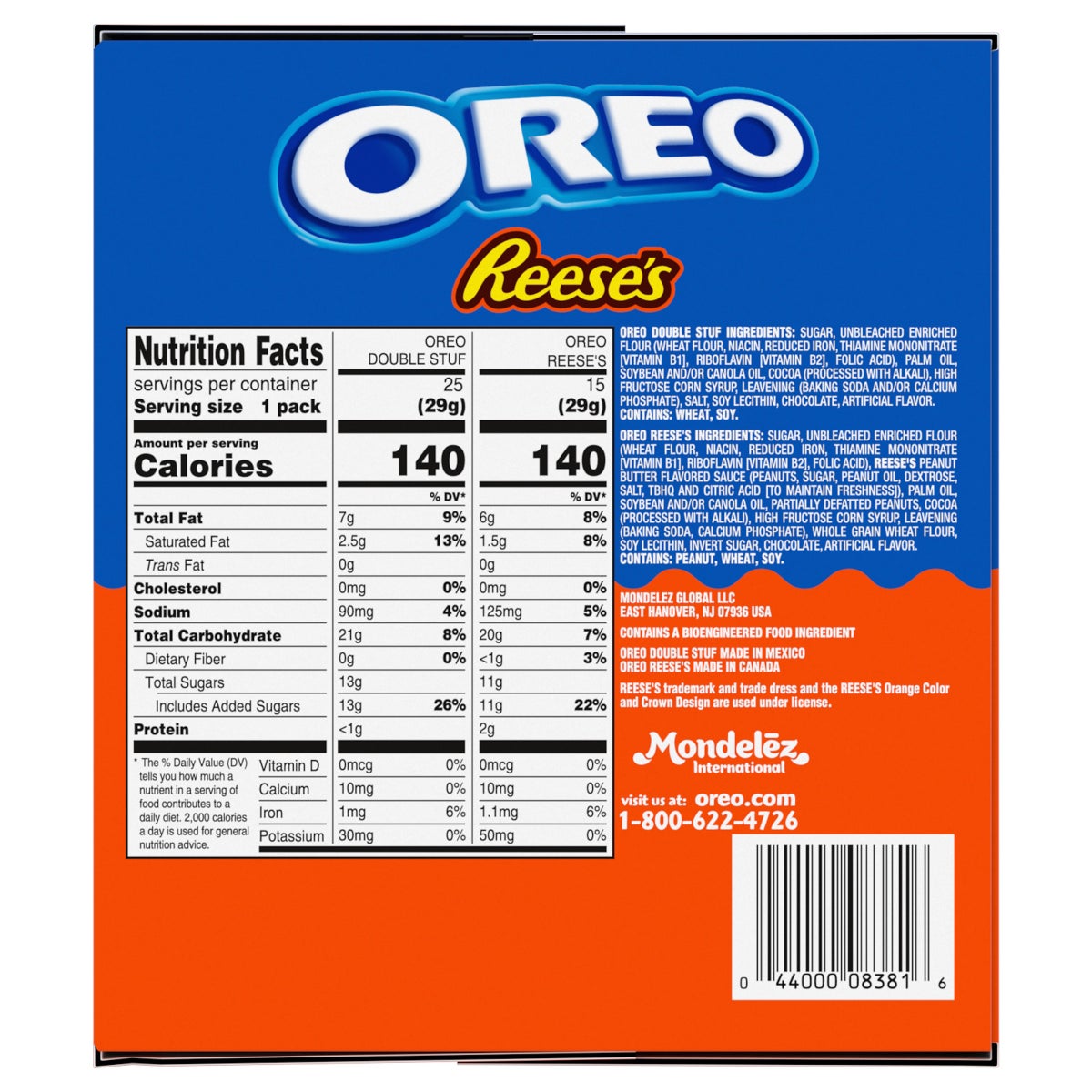 Limited-edition OREO cookie variety pack with 40 packs