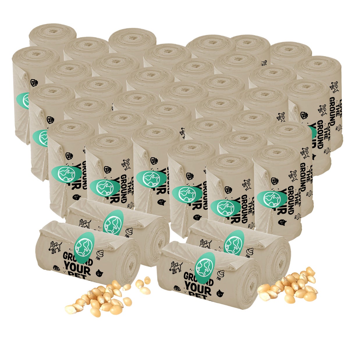 Bulk pack of MyEcoWorld pet waste bags