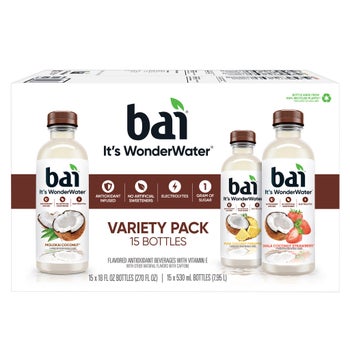 Bai coconut variety antioxidant beverage 15 count bottles