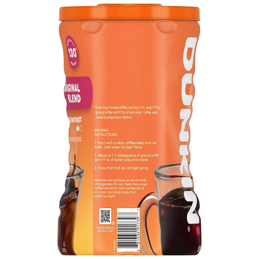 Dunkin' Donuts Original Blend coffee bag front view
