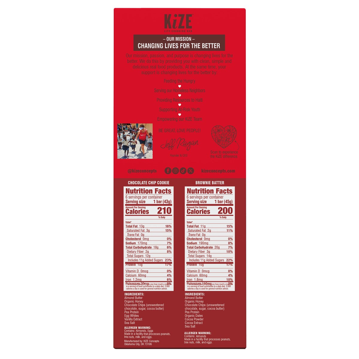 KiZE protein snack bars assorted pack