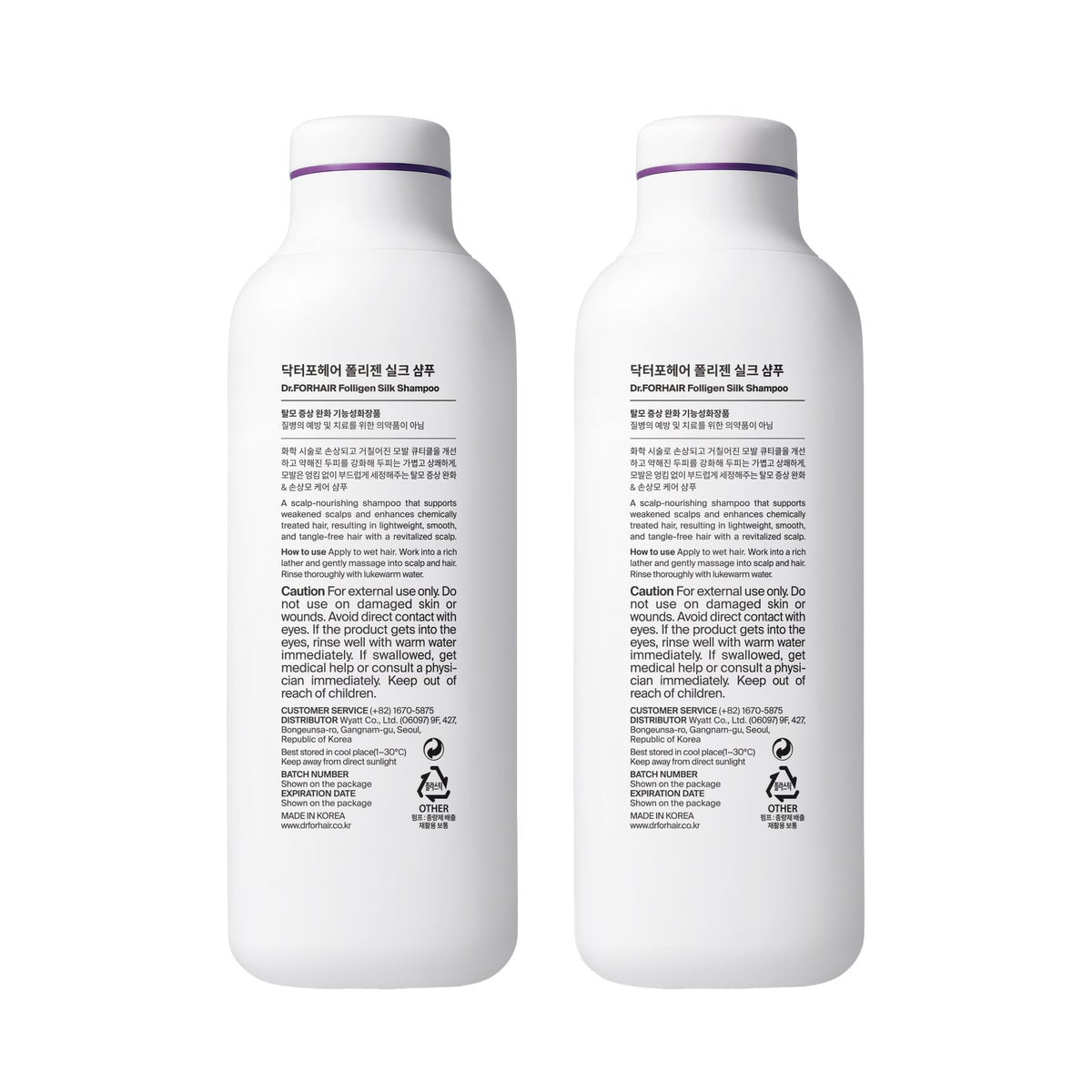 Dr.ForHair Folligen Silk Shampoo 16.9 fl oz