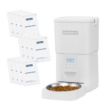 PetSafe FlexFeed automatic pet feeder bundle with stainless steel bowl