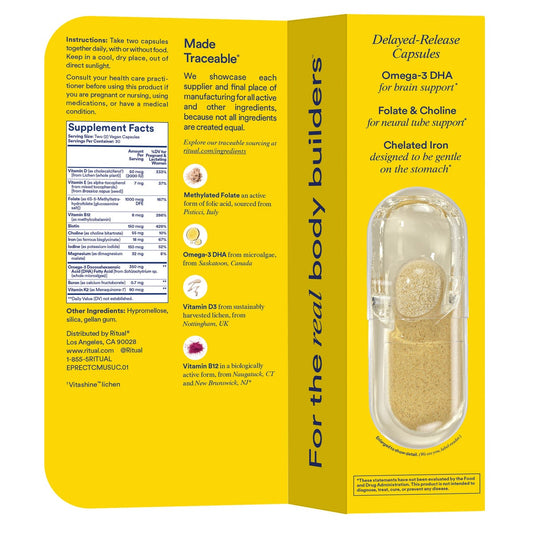 Ritual prenatal multivitamin vegan capsules