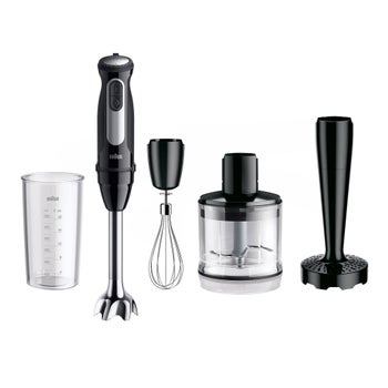 Braun MultiQuick 5 Pro 4-in-1 immersion blender with attachments