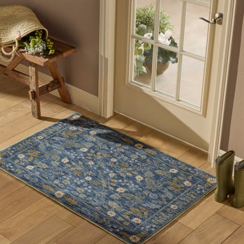 Rifle Paper Co. x Loloi Figaro blue area rug