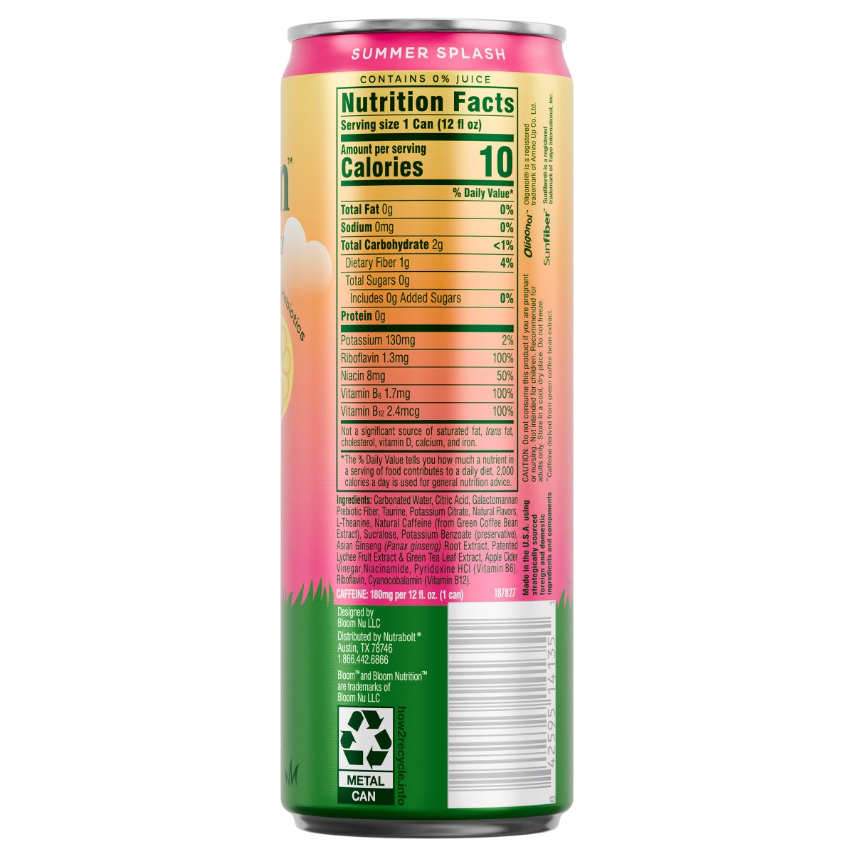 Bloom energy drink 12-count beverage pack