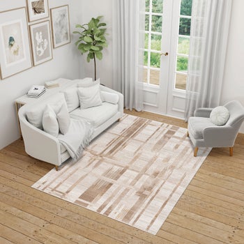 Eden Clea Beige 5'3 x 7 area rug