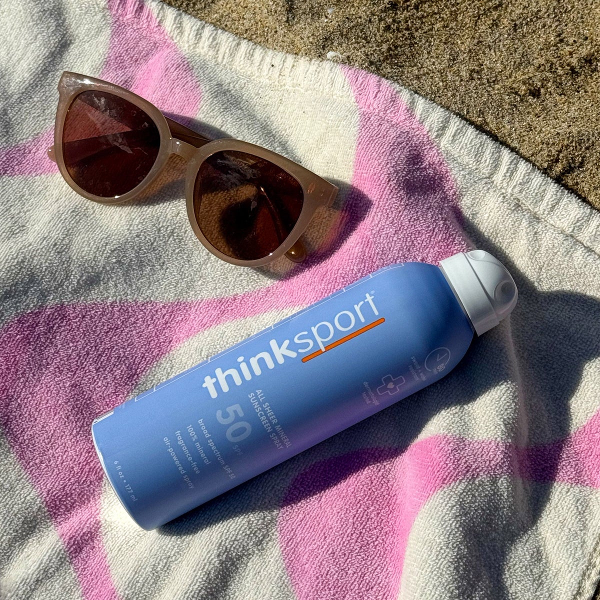 Thinksport broad-spectrum mineral sunscreen spray