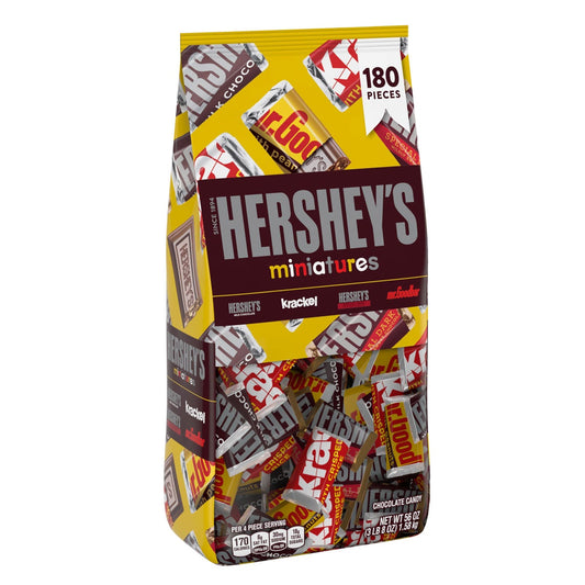Assorted Hershey's Miniatures chocolates in variety pack
