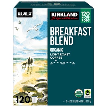 Kirkland Signature Organic Breakfast Blend K-Cup pods 120-count