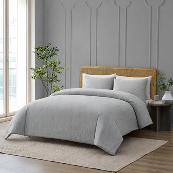 Caro Home Mallory taupe cotton king comforter set