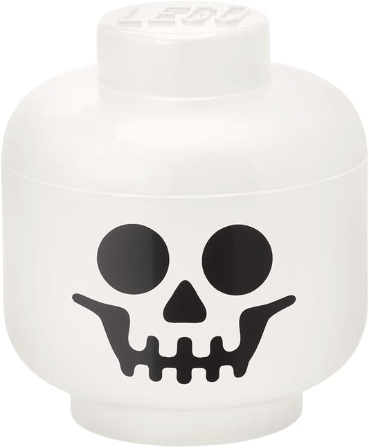 LEGO storage head with lid for toys
