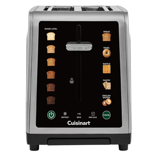 Cuisinart touchscreen toaster with stainless steel housing