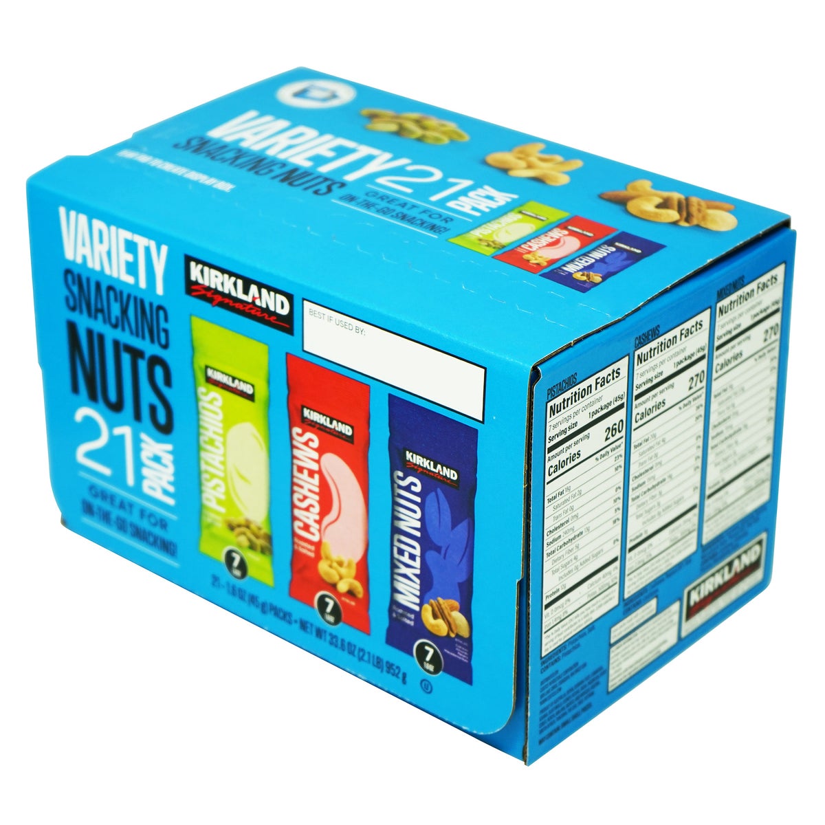 Portable nut snack packs for on-the-go snacking