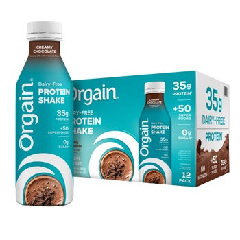 Orgain dairy free creamy chocolate protein shake 12 count