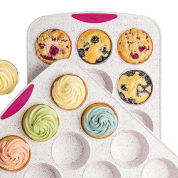 Trudeau Structure silicone muffin pans 2-pack