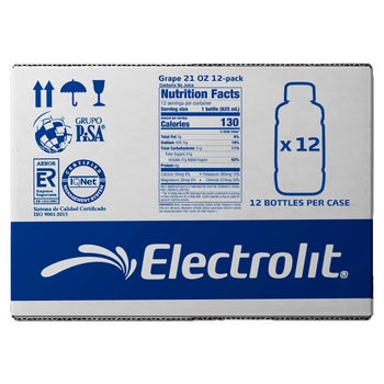 Electrolit grape electrolyte beverage 21 fl oz 12-count pack