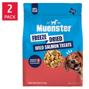 Muenster freeze dried salmon dog treats 18 oz 2-pack