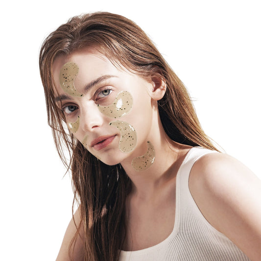 Cooling hydrogel under-eye patches with green tea