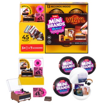 Zuru Mini Brands Mini Vinyls playset with three capsules