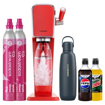 SodaStream Art sparkling water maker bundle in black