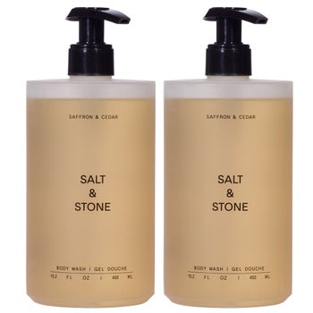Salt & Stone Saffron & Cedar Body Wash 2-pack