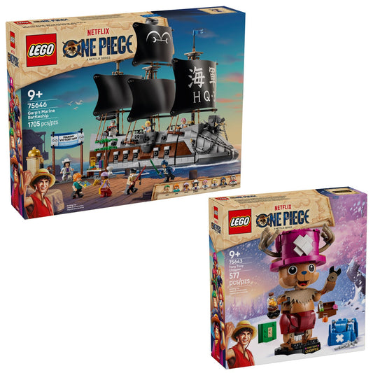 LEGO One Piece bundle with Garp's Marine Battleship set