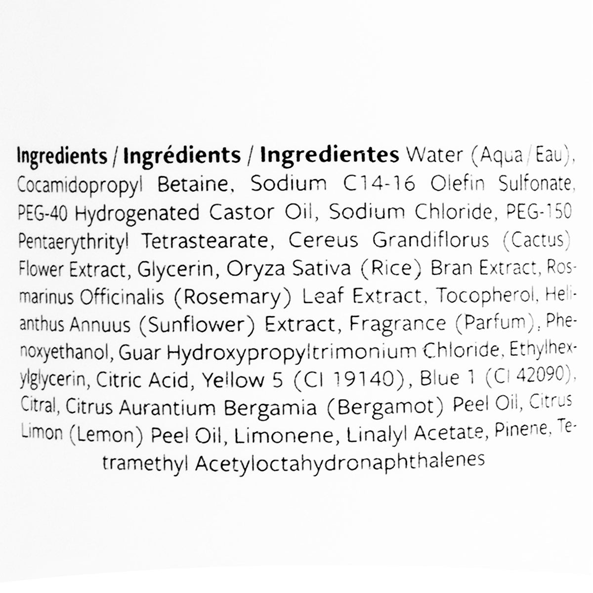 Nopalera Mexican citrus scented body wash