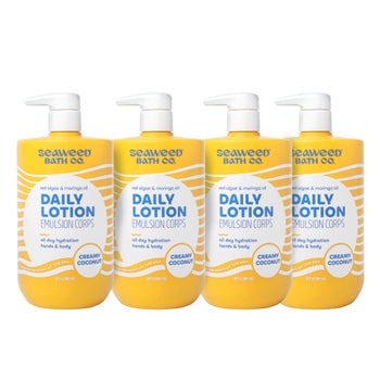 Seaweed Bath Co. creamy coconut body lotion 4-pack