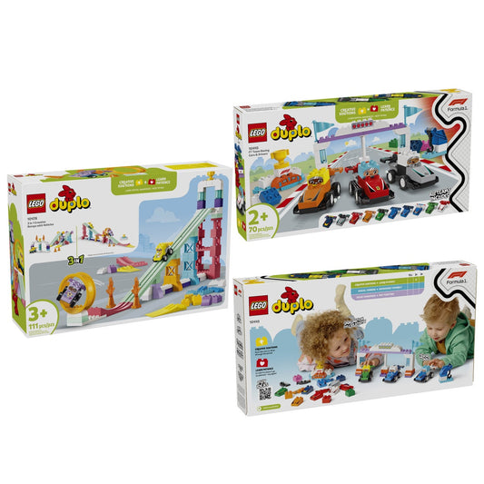 LEGO DUPLO race ramp building set with vehicles