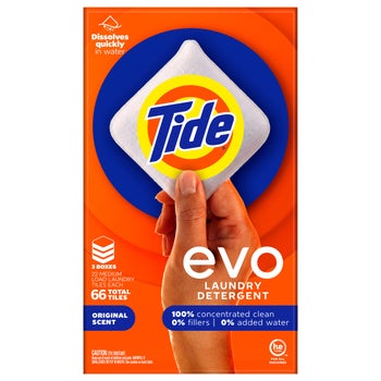 Tide Evo Original laundry detergent tiles 66 count