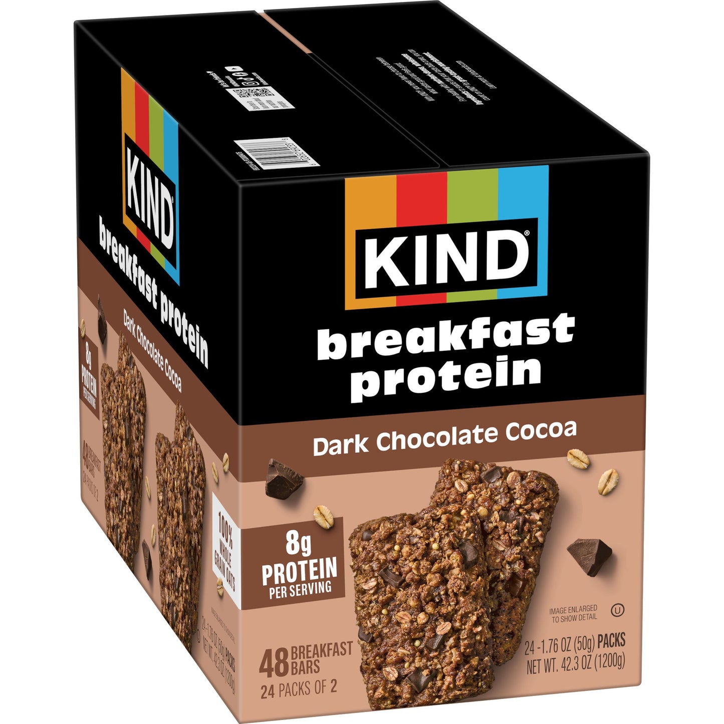 KIND Breakfast Dark Chocolate Cocoa Protein Bars 24 ct