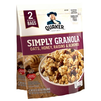 Quaker Simply Granola 34.5 oz 2-count breakfast cereal
