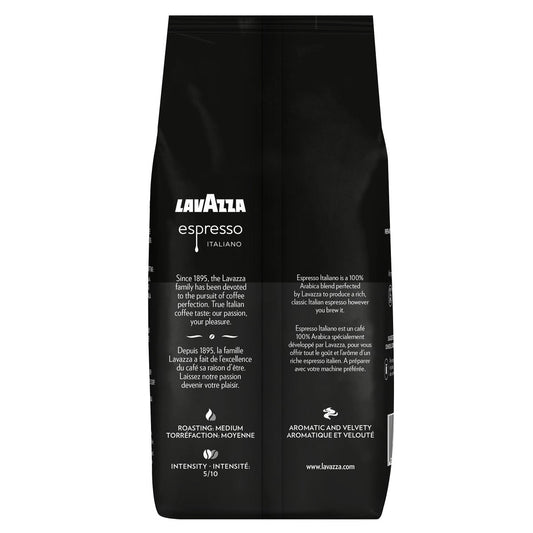 Lavazza medium roast 100% Arabica coffee bag