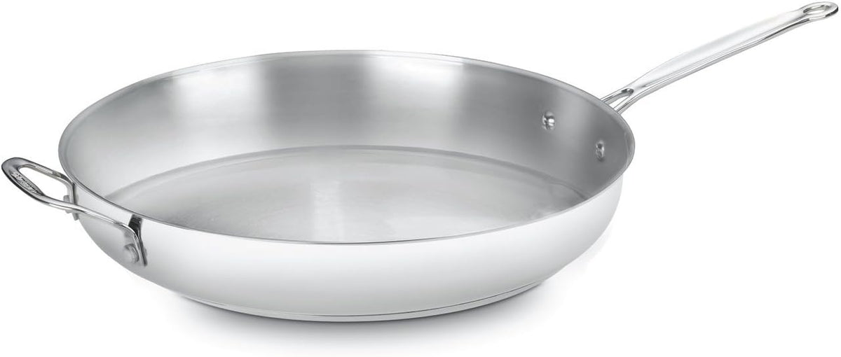 Cuisinart stainless steel sauté pan with mirror finish