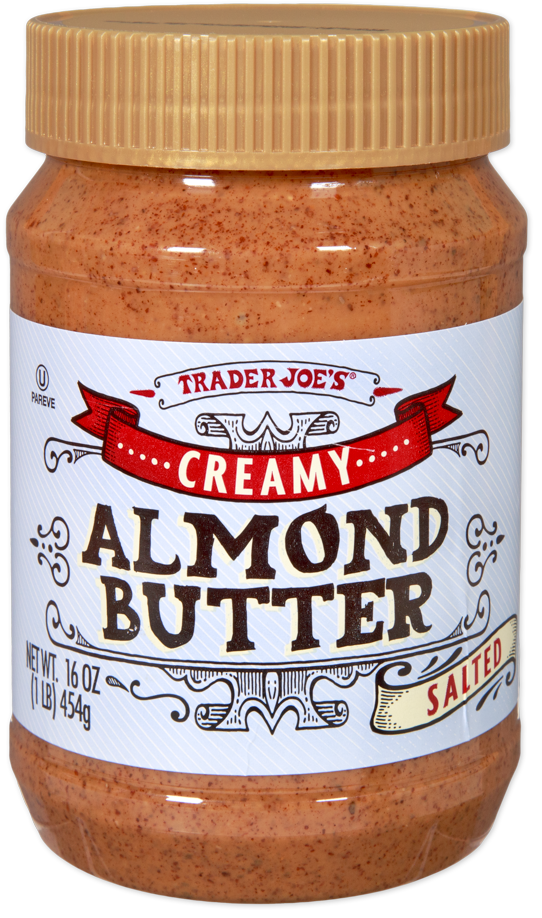 Trader Joe's creamy salted almond butter kosher pantry staple