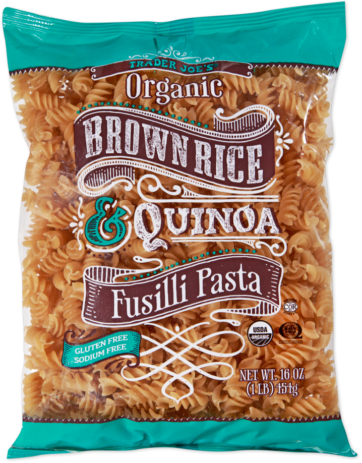 Trader Joe's organic brown rice and quinoa fusilli pasta