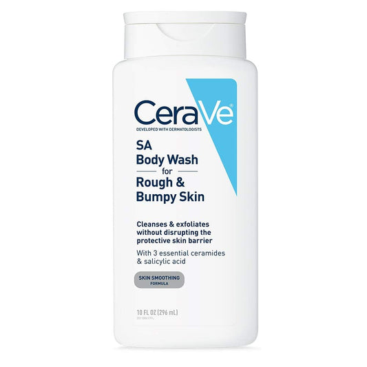 CeraVe SA body wash for rough and bumpy skin