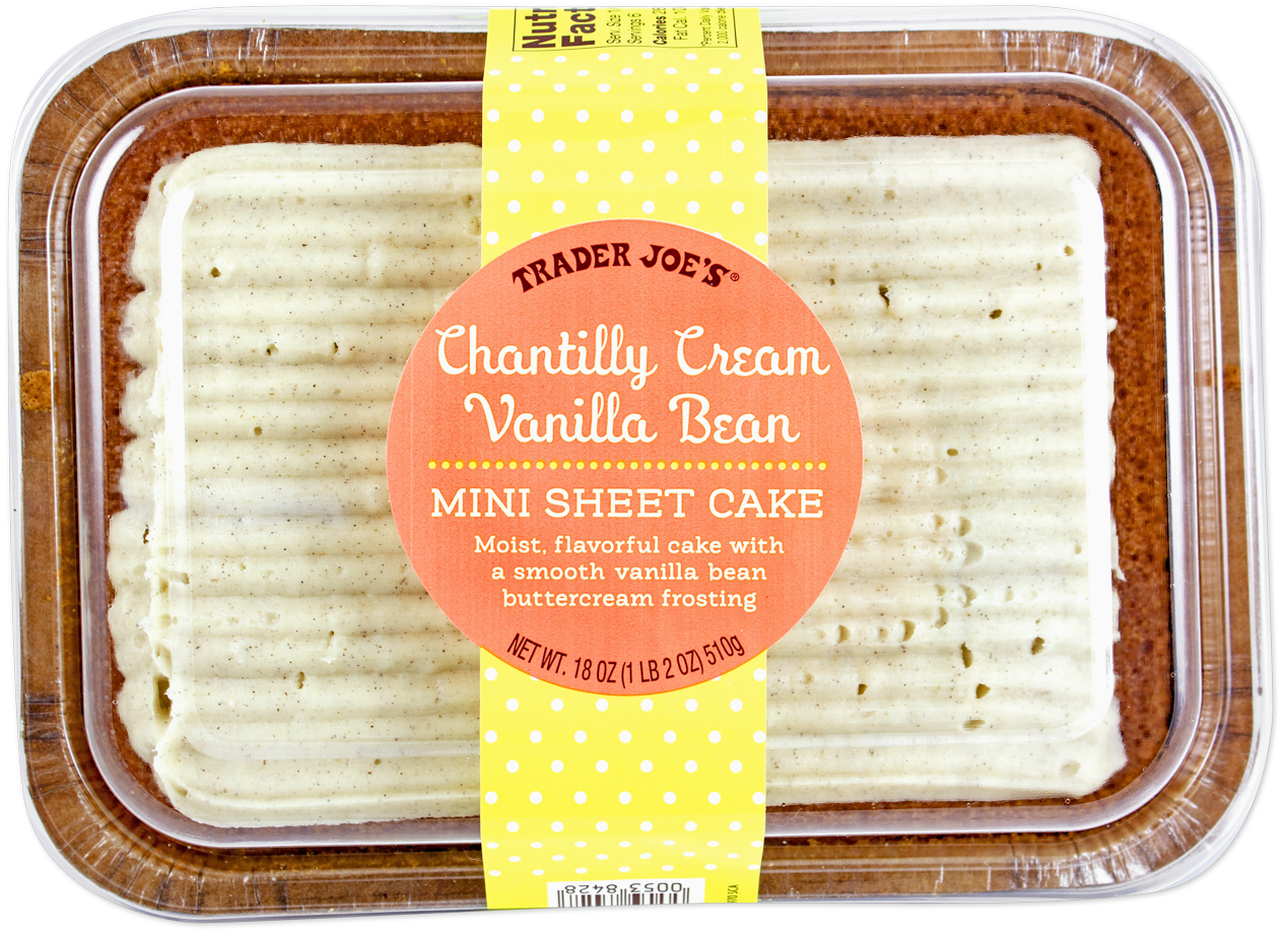 Trader Joe's Chantilly Cream Vanilla Bean Mini Sheet Cake