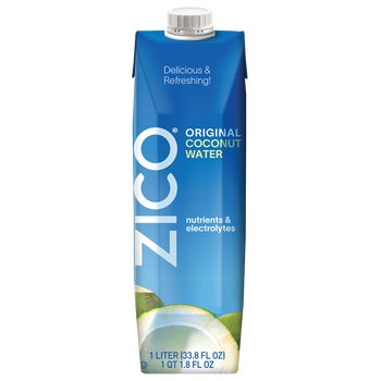 ZICO Original coconut water 33.8 fl oz 6 count pack