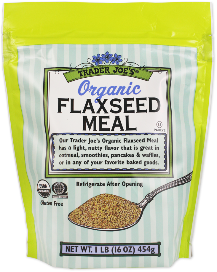 Trader Joe's organic flaxseed meal package