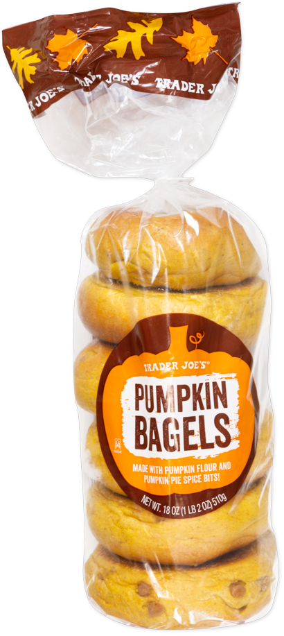 Trader Joe's Pumpkin Bagels kosher bakery item