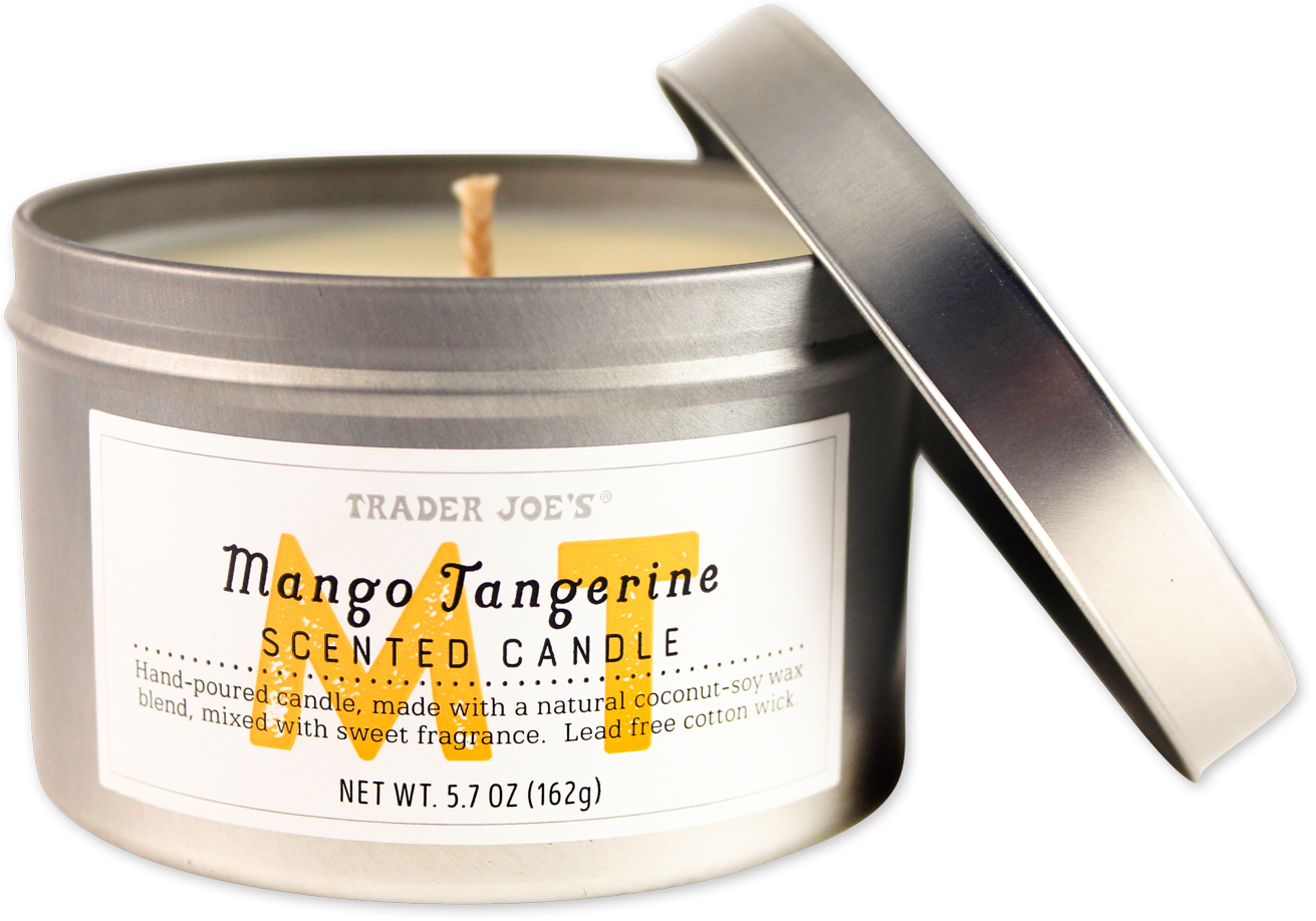 Mango Tangerine scented candle by Trader Joe's