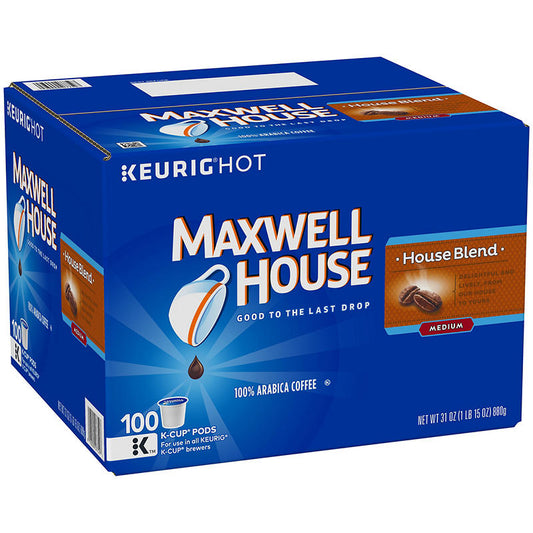 Maxwell House coffee pods box for single-serve brewing