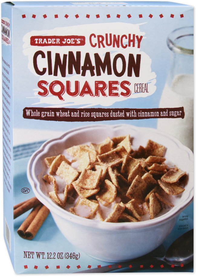 Trader Joe's crunchy cinnamon squares snack