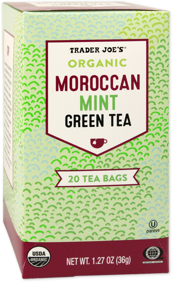 Trader Joe's Organic Moroccan Mint Green Tea box