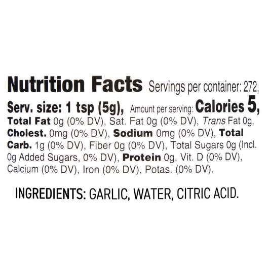 Kirkland Signature minced garlic in water pantry staple