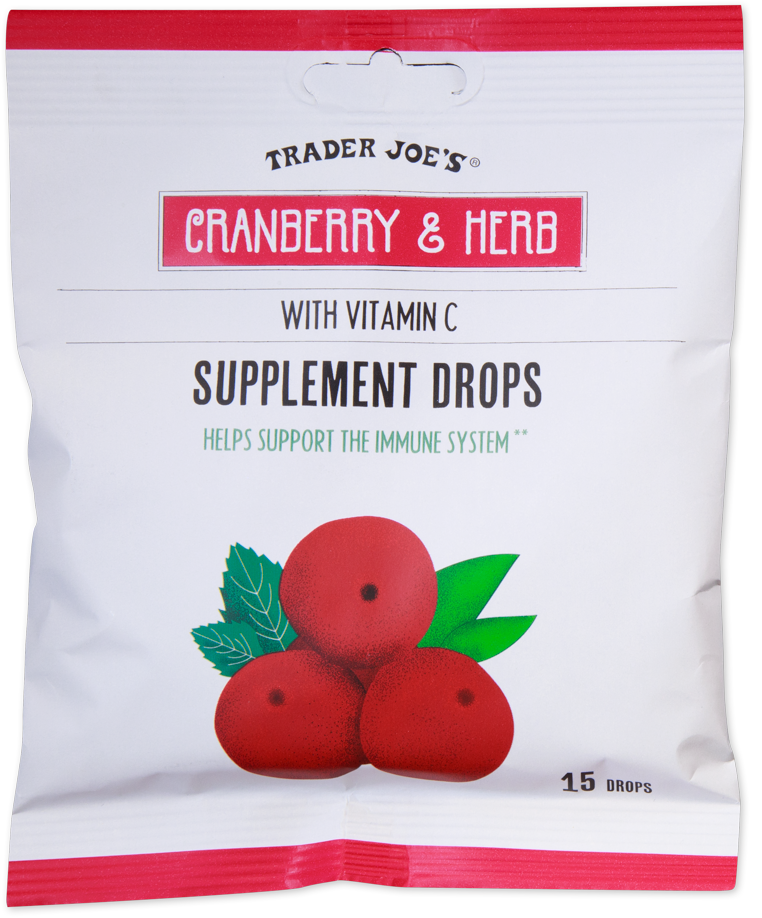 Trader Joe's Cranberry and Herb Supplement Drops