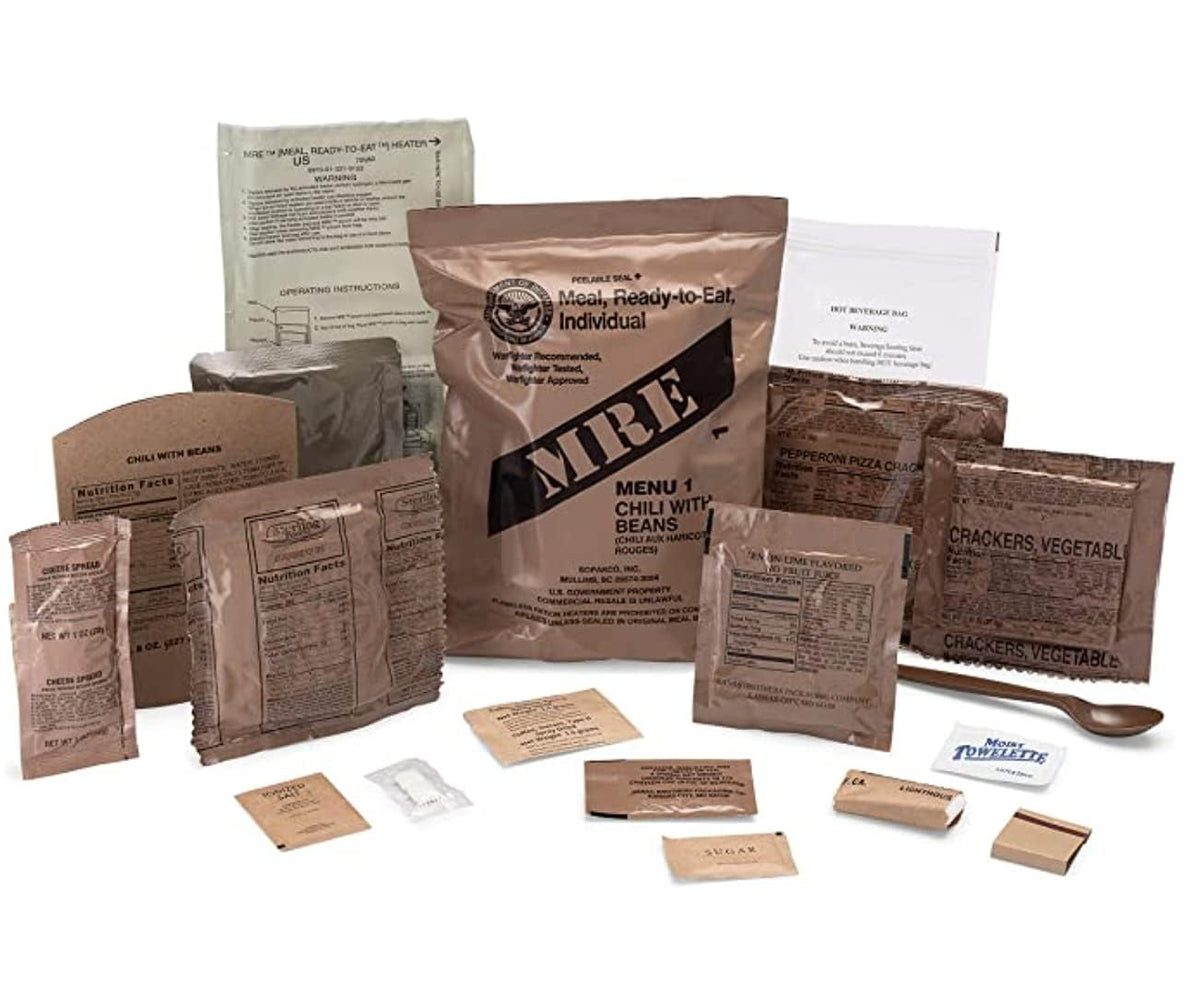 Generic MRE bundle for emergency food reserves